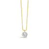 Absolute Crystal Pendant Necklace, Gold