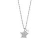Absolute Diamante Star Charms Necklace, Silver
