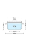 Judge 28cm Glass Lid Stockpot, 13L