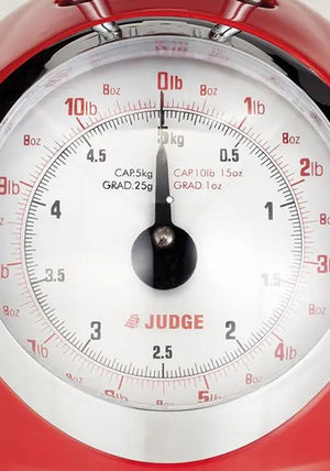 Judge Traditional Kitchen Scale, Red
