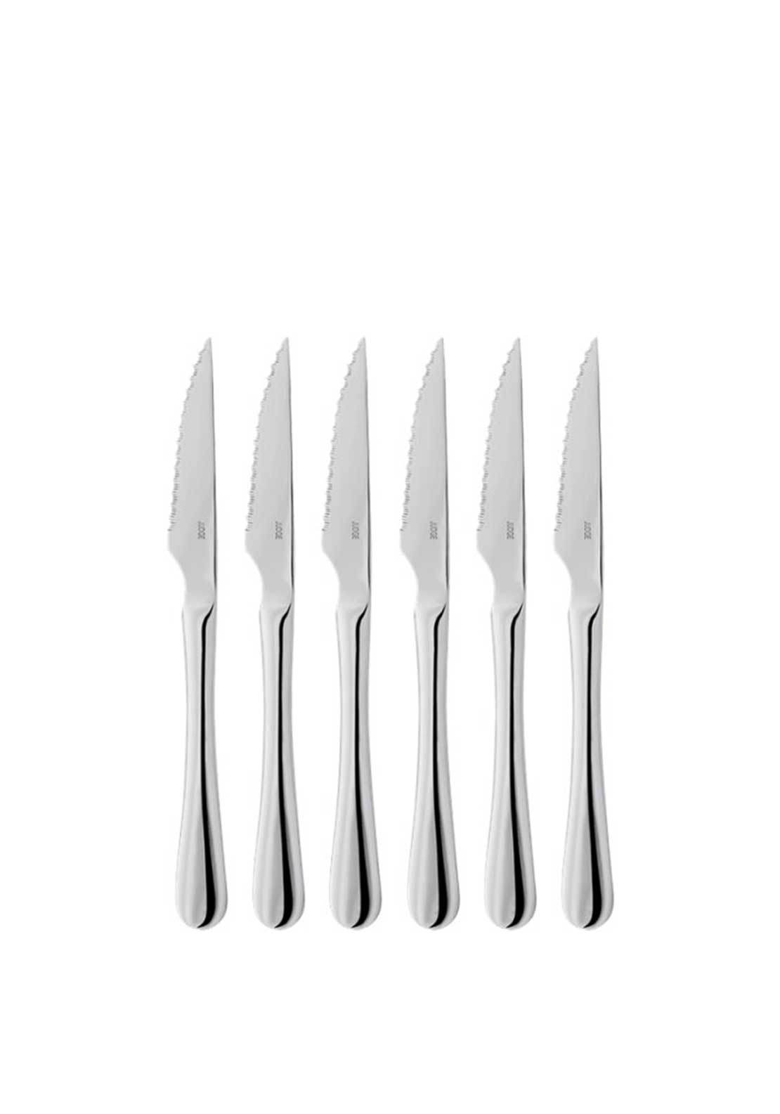 Judge Windsor 6 Piece Steak Knife Set, Silver