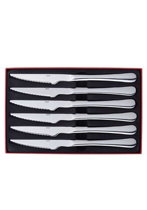 Judge Windsor 6 Piece Steak Knife Set, Silver