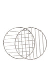 The Home Studio Pack of 2 Round Wire Trivets, 18cm