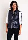 Just White Lightweight Padded Gilet, Navy