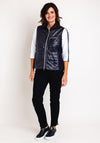 Just White Lightweight Padded Gilet, Navy