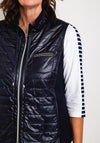 Just White Lightweight Padded Gilet, Navy