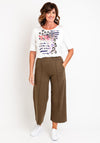 Just White Striped Satin Layer Top, White