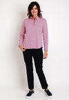 Just White Geo Print Jersey Shirt, Pink