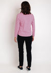 Just White Geo Print Jersey Shirt, Pink
