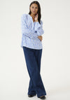 Kaffe Mathilde Abstract Print Blouse, Blue