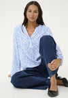 Kaffe Mathilde Abstract Print Blouse, Blue
