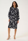 Kaffe Alice Floral Dress, Navy