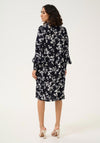 Kaffe Alice Floral Dress, Navy