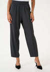 Kaffe Cropped Casual Trousers, Black