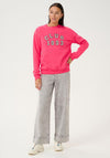 Kaffe Viola Embroidered Sweatshirt, Pink