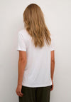 KAFFE Kaelin Flower Print T-Shirt, White