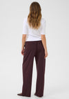 Kaffe Jenny Straight Leg Trousers, Wine