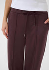Kaffe Jenny Straight Leg Trousers, Wine