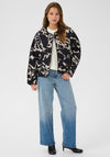 Kaffe Kayla Abstract Print Jacket, Black