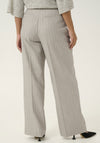 Kaffe Kaysa Pinstripe Wide Leg Trousers, Grey