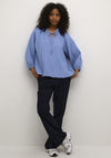 Kaffe Lianna Relaxed Blouse, Blue