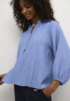Kaffe Lianna Relaxed Blouse, Blue