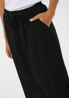Kaffe Naya Liah Cargo Style Skirt, Black