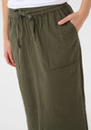 Kaffe Naya Liah Cargo Style Skirt, Green