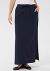 Kaffe Naya Liah Cargo Style Skirt, Navy