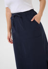 Kaffe Naya Liah Cargo Style Skirt, Navy