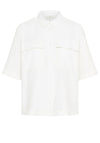Kaffe Naya Short Sleeve Shirt, White