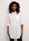 Kaffe Naya Oversized Longline Shirt, White