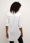 Kaffe Naya Oversized Longline Shirt, White