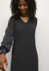 Kaffe Olga Textured Dress, Dark Grey