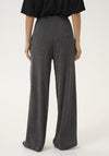 Kaffe Olga Textured Wide Leg Trousers, Grey