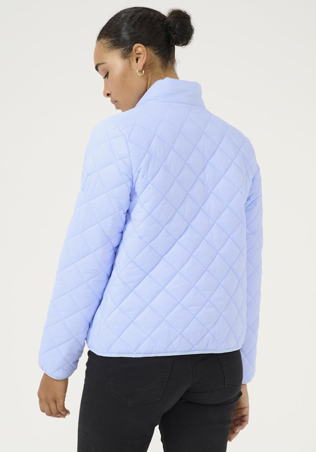 Kaffe Loreen Quilted Puffer Jacket, Blue