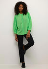 Kaffe Roca Dobby Buttoned Blouse, Green