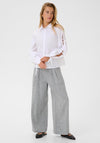 Kaffe Sara Tie Sleeve Shirt, White