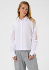Kaffe Sara Tie Sleeve Shirt, White