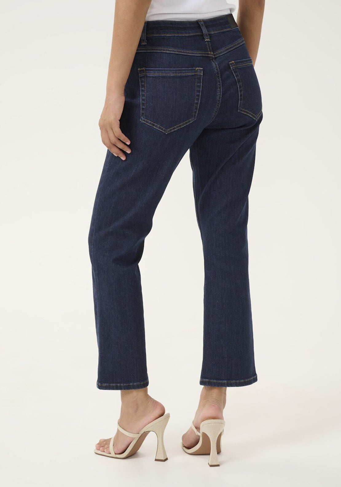 Kaffe Sinem Cropped Jeans, Dark Blue
