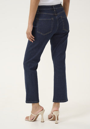 Kaffe Sinem Cropped Jeans, Dark Blue
