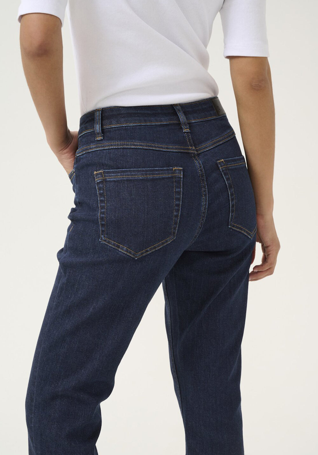 Kaffe Sinem Cropped Jeans, Dark Blue