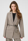 Kaffe Tilla Single Breasted Blazer, Taupe