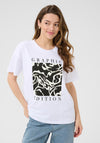 Kaffe Vivie Graphic T Shirt, White