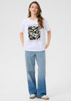Kaffe Vivie Graphic T Shirt, White