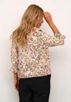 KAFFE Johanna V Neck Top, Pink