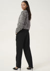 Kaffe Minella V Neck Jacket, Black and White