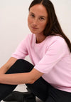 KAFFE Kalizza Short Sleeve Knit Sweater, Pink Mist