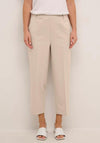 KAFFE Kasakura Cropped Trousers, Antique White