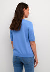 KAFFE Kalizza Short Sleeve Knit Sweater, Ultramarine